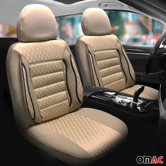 Sitzbezüge Schonbezüge für Alfa Romeo 145 146 147 Beige 2 Sitz Vorne Satz OMAC DE