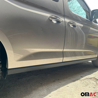 2021-2025 VW Caddy 5 L1 Kurzer  Seitenschweller Side Skirts ABS Kunststoff Schwarz 2 tlg OMAC DE