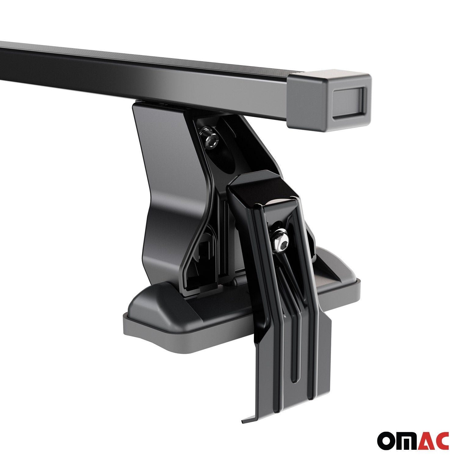 Menabo Dachträger Grundträger für VW Amarok mk2 2022-2025 Stahl Schwarz 2tlg OMAC DE