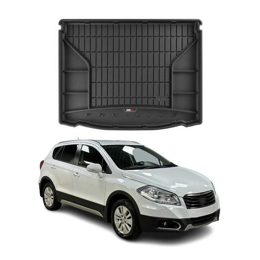 OMAC Gummi Kofferraumwanne für Suzuki SX4 S-Cross 2013-2018 TPE Schwarz obere OMAC DE
