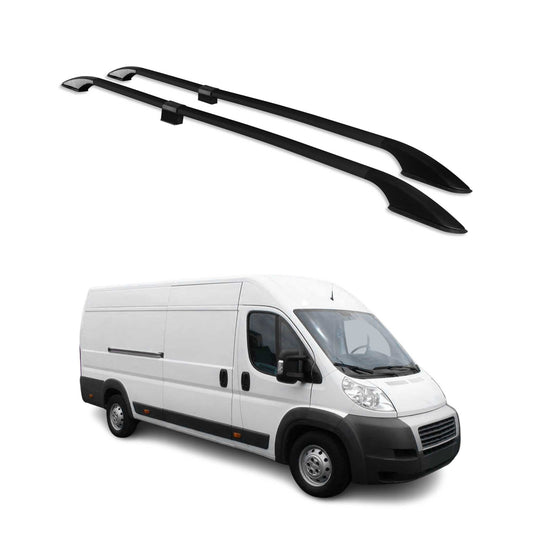 Dachreling Dachgepäckträger für Peugeot Boxer II 2006-2024 L4 Alu Schwarz OMAC DE