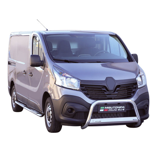 Frontbügel Frontschutzbügel für Renault Trafic 2014-2019 Grau Edelstahl ø63 mm OMAC DE