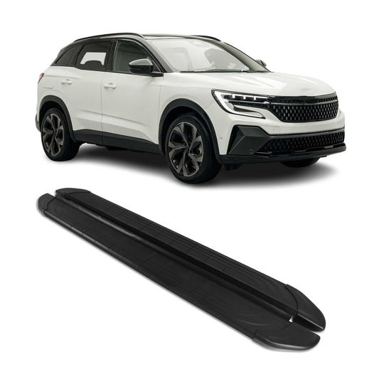 Seitenschweller Trittbretter für Renault Austral 2022-2025 Schwarz Alu 2 tlg OMAC DE