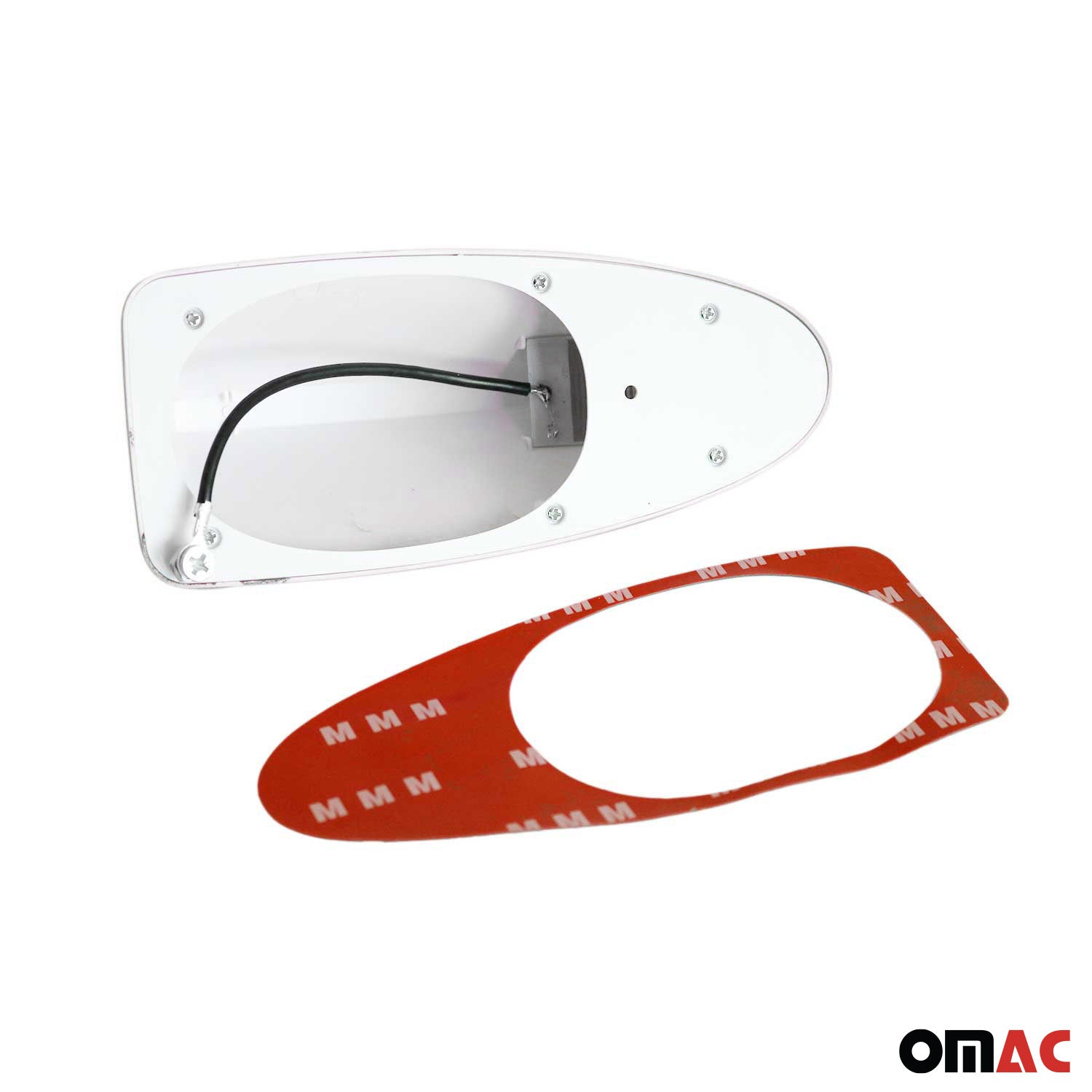 Dachantenne Autoantenne AM/FM Autoradio Shark Antenne Haifischflosse weiß OMAC DE