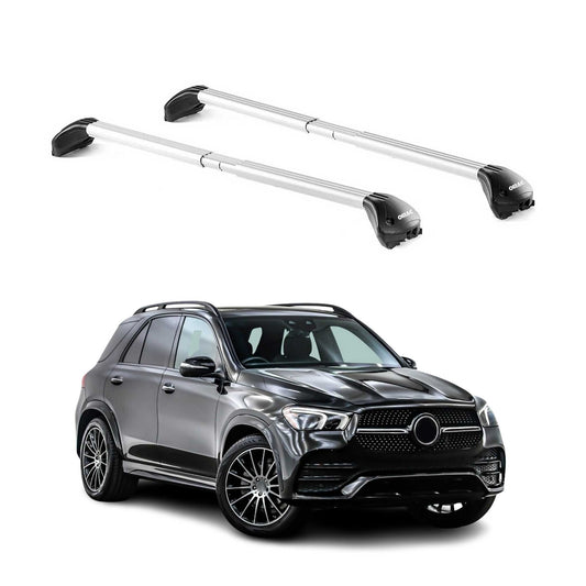 Dachträger Grundtäger für Mercedes GLE V167 2018-2025 100kg Alu Silber 2 tlg ABE OMAC DE