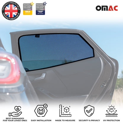 Sonnenschutz Seitenfenster für Ford Puma 2019-2025 Heckscheibe 2tlg Schwarz OMAC DE