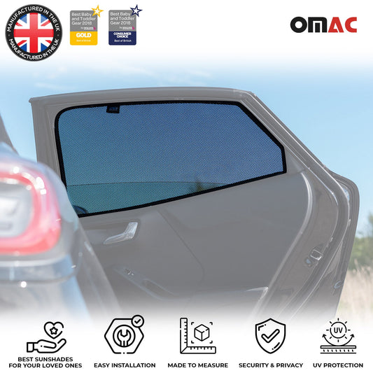 Sonnenschutz Seitenfenster für Ford Puma 2019-2025 Heckscheibe 2tlg Schwarz OMAC DE