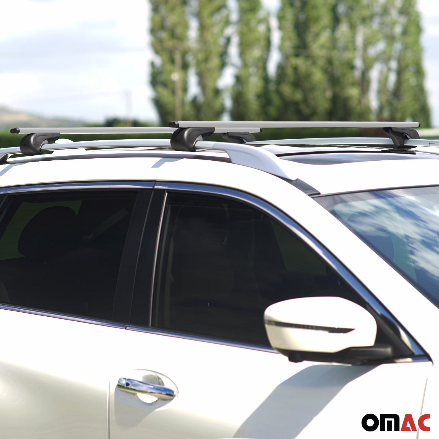 Dachträger Grundtäger für Acura RDX I II 2007-2018 75kg Metall Silber 2 tlg OMAC DE