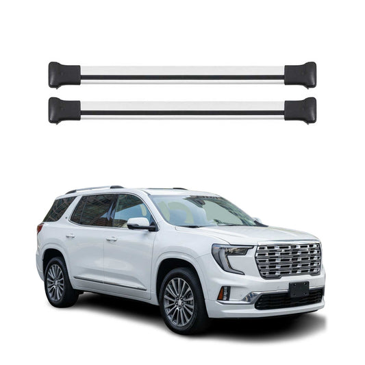 Dachträger Grundtäger für GMC Acadia 2024-2025 75kg Aluminium Silber 2 tlg OMAC DE