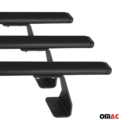 Dachträger Grundtäger für Mercedes Citan W420 2021-2025 75kg Stahl Schwarz 3 tlg OMAC DE