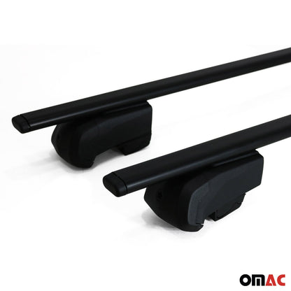Dachträger Grundtäger für Mercedes GLC X253 2015-2022 75kg Metall Schwarz 2 tlg OMAC DE