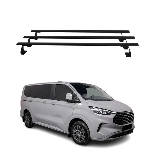 Dachträger für Ford Transit Custom / Tourneo Custom 2023-25 75kg Schwarz 3tlg OMAC DE