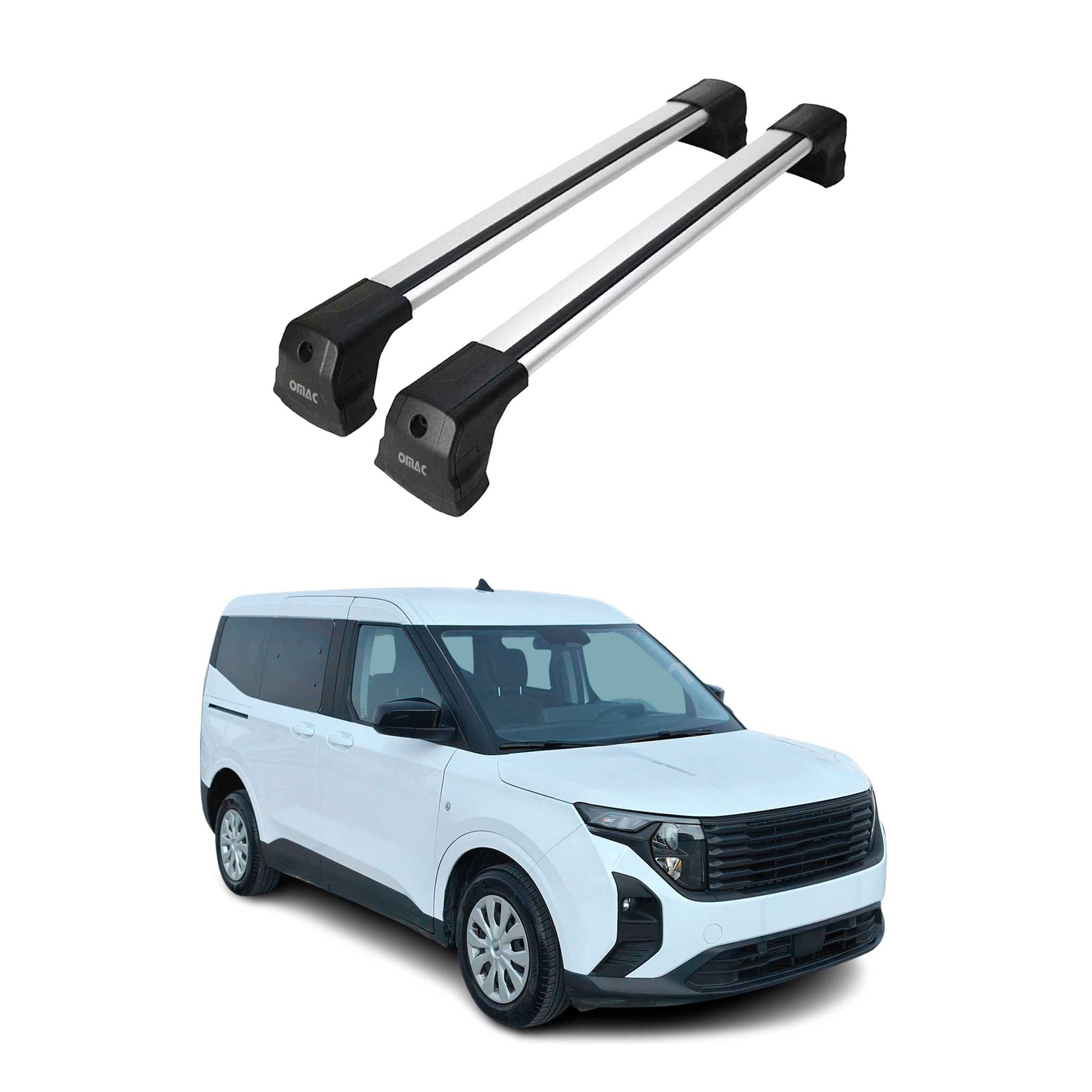 2023-2025 Ford Transit Courier/Tourneo Courier Dachträger Gepäkträger Silber OMAC DE