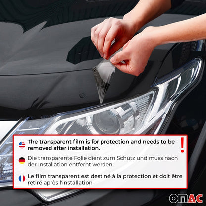 Motorhaube Deflektor Insektenschutz für Toyota Land Cruiser 200 2008-2014 Dunkel OMAC DE