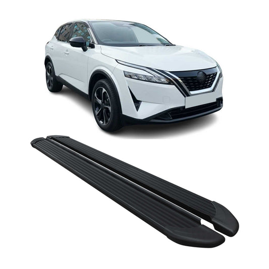 2021-2025 Nissan Qashqai Seitenschweller Trittbretter Schweller Alu Schwarz OMAC DE