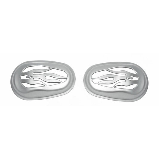 Blinker Signal Rahmen für Nemo Bipper Fiorino Qubo C2 C3 2tlg Abs Satin Chrom OMAC DE