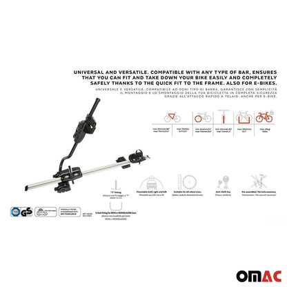 2x Farad Fahrradträger bis 25 kg ABE P-Style Dachfahrradträger EBike FatBike OMAC DE