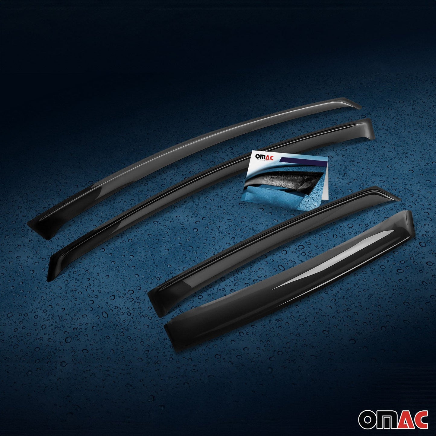 Windabweiser Regenabweiser für VW Tiguan mk2 2016-2024 Dunkel Acryl 4tlg