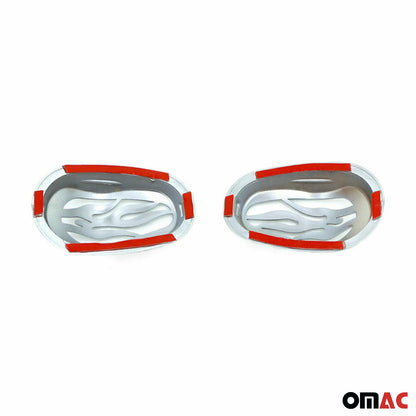 Blinker Signal Rahmen für Nemo Bipper Fiorino Qubo C2 C3 2tlg Abs Satin Chrom OMAC DE