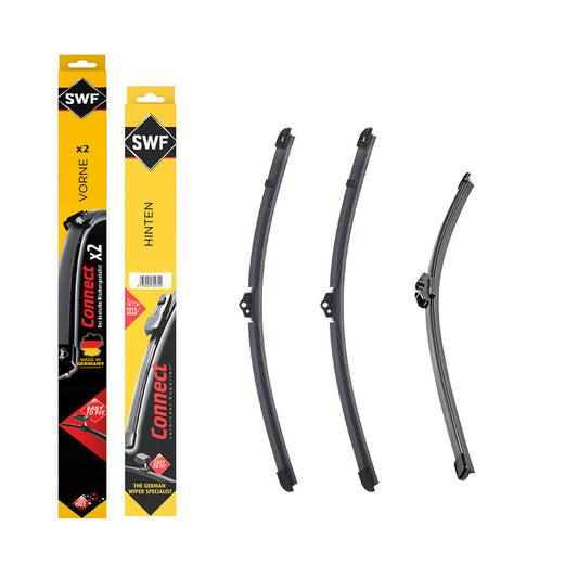 2001-2009 VW Polo 9N 9A Schrägheck SWF Scheibenwischer Wischblatt Satz vorne & Hinten