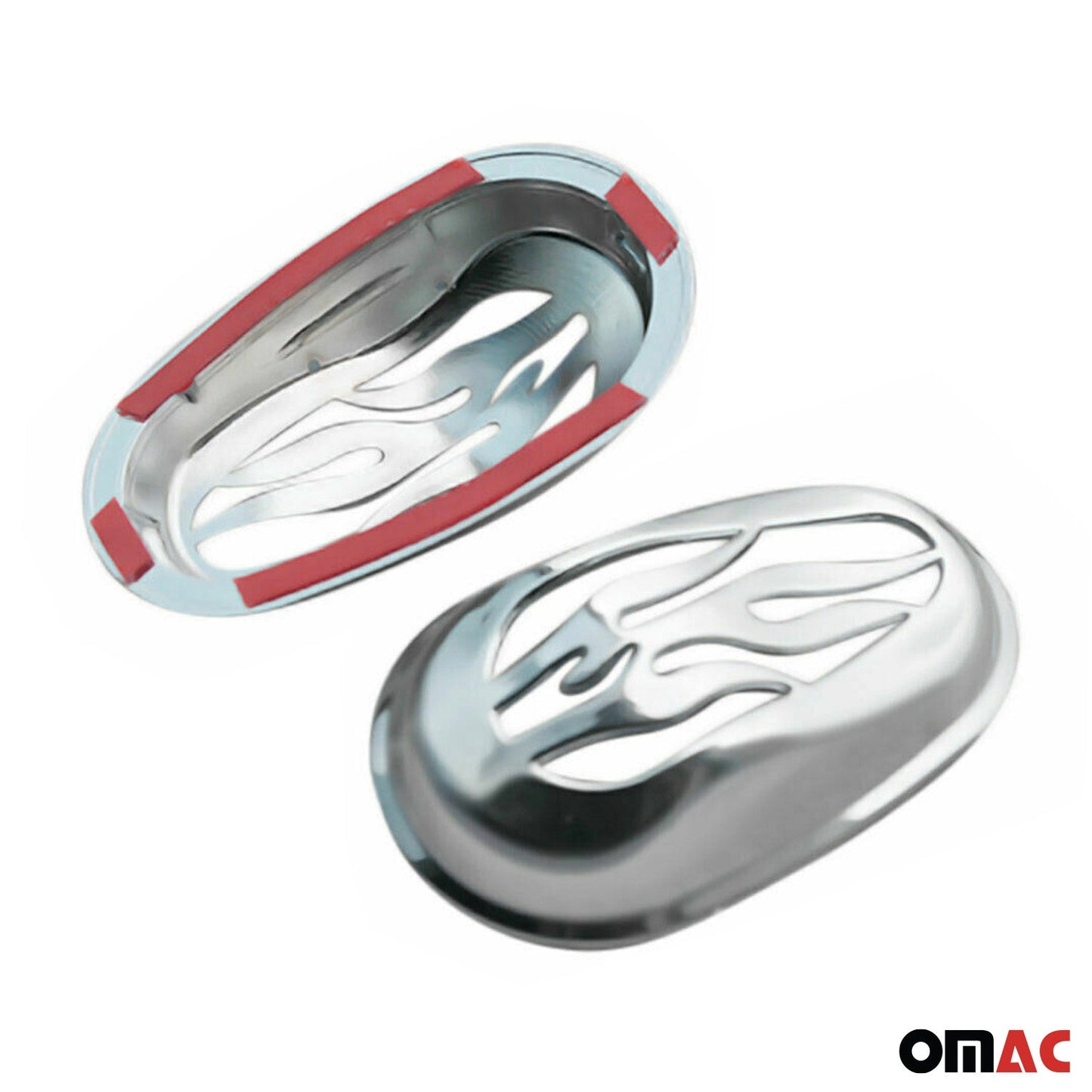Blinker Signal Rahmen für Nemo Bipper Fiorino Qubo C2 C3 2tlg Abs Satin Chrom OMAC DE