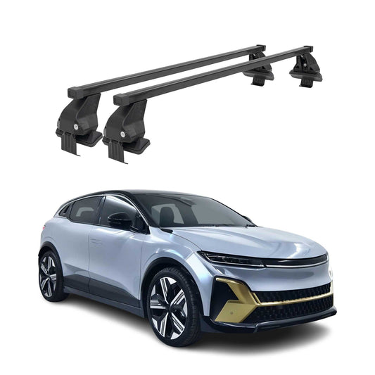 Menabo Dachträger Grundträger für Renault Megane E-Tech 2021-25 Stahl Schwarz 2x OMAC DE