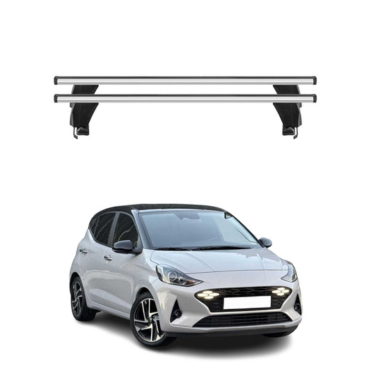 Menabo Dachträger Grundträger für Hyundai i10 III 2023-2025 Facelift Alu Grau 2x OMAC DE