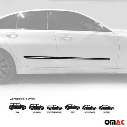 Seitentürleiste Türschutzleiste für Opel Frontera OV24 2024-25 Polypropylene 4x OMAC DE
