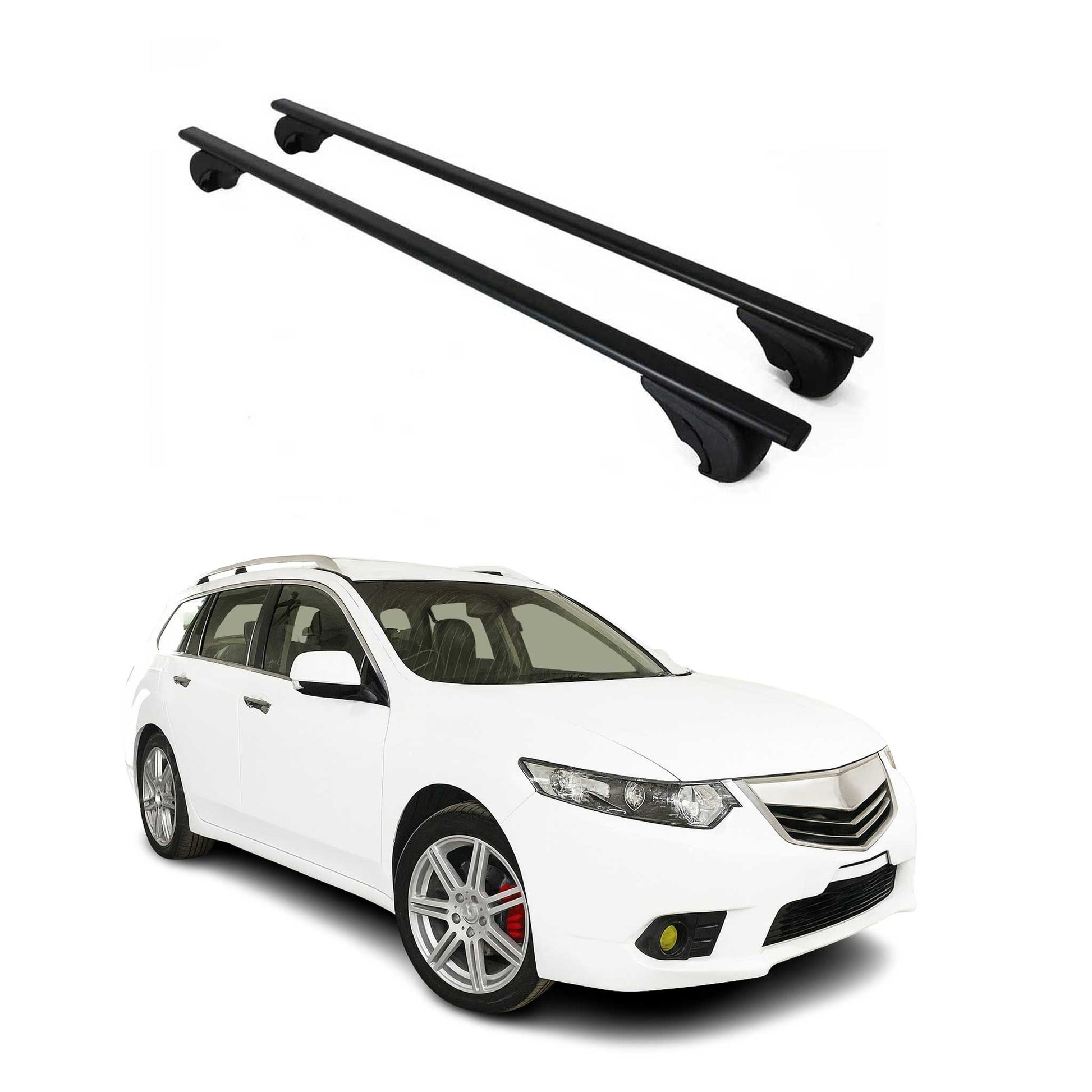 Dachträger Grundtäger für Acura TSX Sportwagon 2010-2014 75kg Metall Schwarz 2x OMAC DE