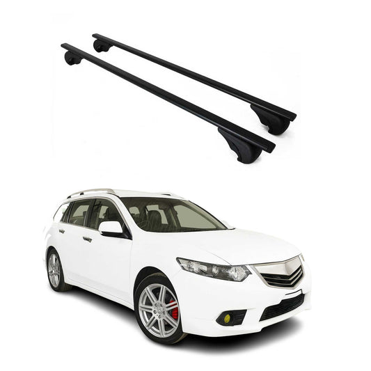 Dachträger Grundtäger für Acura TSX Sportwagon 2010-2014 75kg Metall Schwarz 2x OMAC DE