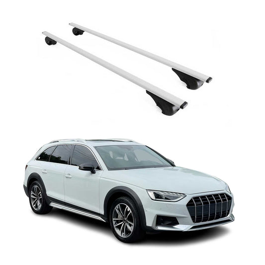 Dachträger Grundtäger für Audi A4 B9 Allroad 2016-2025 75kg Metall Silber 2 tlg OMAC DE
