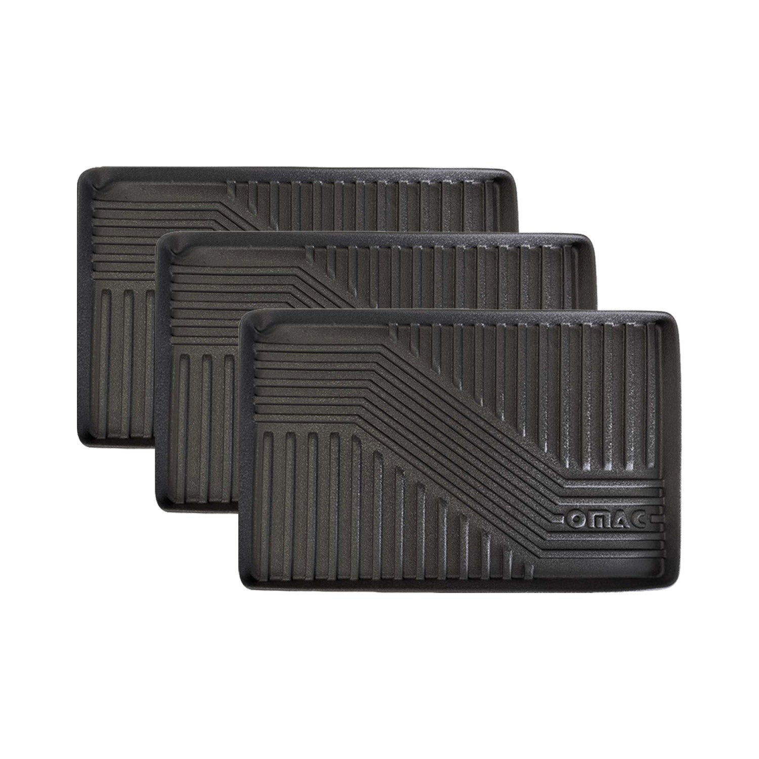 3x OMAC Schuhmatte Sauberlaufmatte Abtropfschale Napfunterlage 58x38cm Unterlage OMAC DE