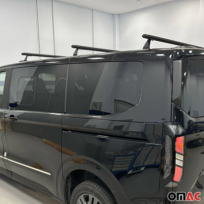 Dachträger für Ford Transit Custom / Tourneo Custom 2023-2025 75kg Schwarz 3tlg OMAC DE