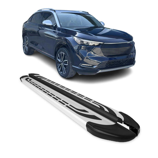 Trittbretter Seitenschweller für Honda HR-V 2021-2025 Silber Aluminium 2 tlg