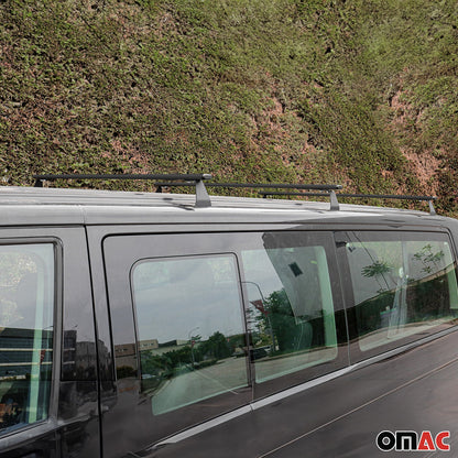 Dachträger Grundtäger für VW T7 Multivan 2021-2025 75kg Stahl Schwarz 3 tlg OMAC DE