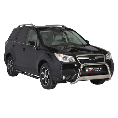 Edelstahl Seitenschweller Schwellerrohre für Subaru Forester 2013-2015 Schwarz OMAC DE