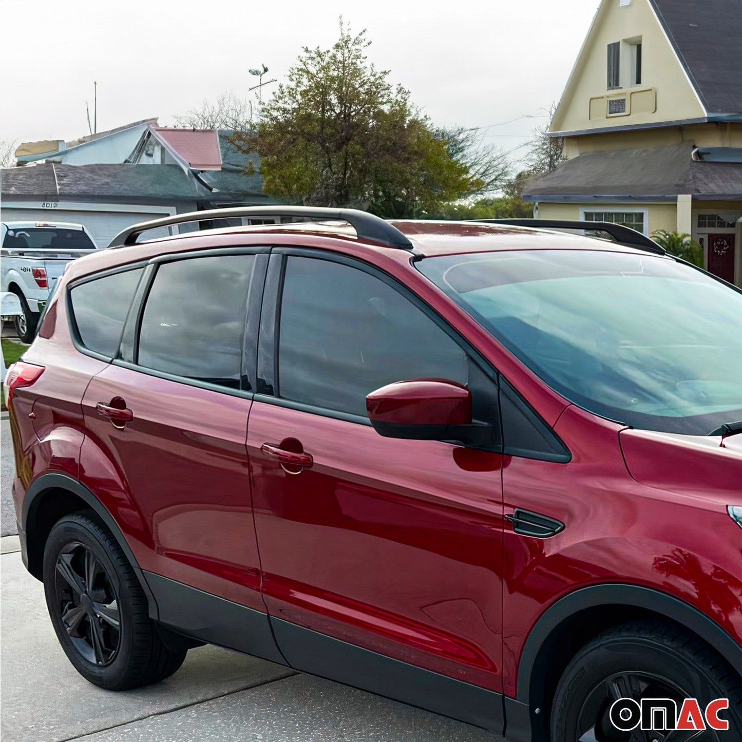 Aluminium Dachreling Relingträger für Nissan Qashqai J10 2007-2014 Schwarz OMAC DE