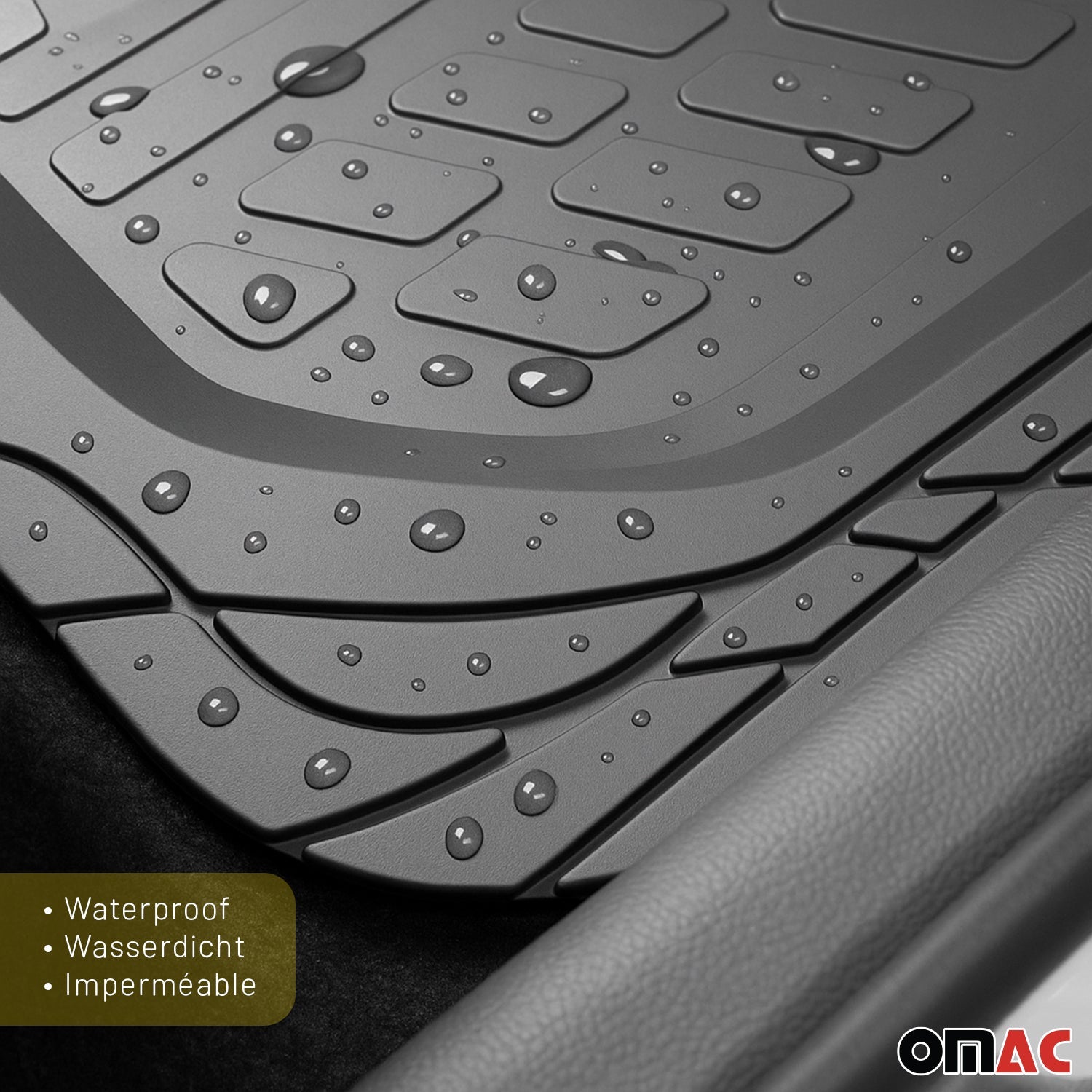 2023-2025 BYD Seal Fußmatten Zuschneidbar Schwarz Gummi 4 tlg OMAC DE