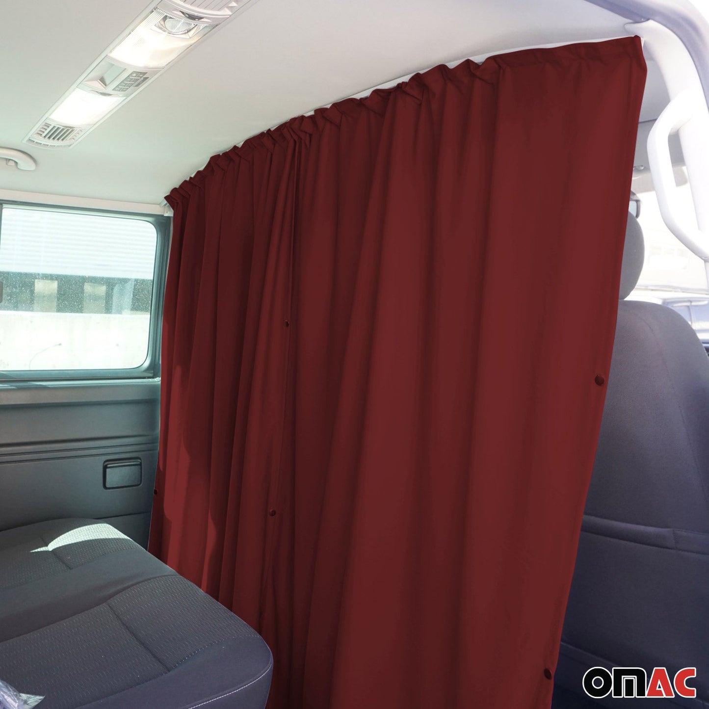 Autogardinen Fahrerhaus Maß Gardinen Camping Sonnenschutz Rot 160x180 OMAC DE