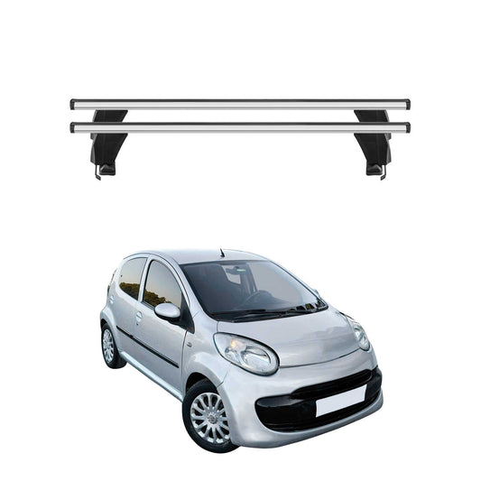 Menabo Dachträger Grundtäger für Citroen C1 2005-2022 50kg Alu Silber 2 tlg OMAC DE
