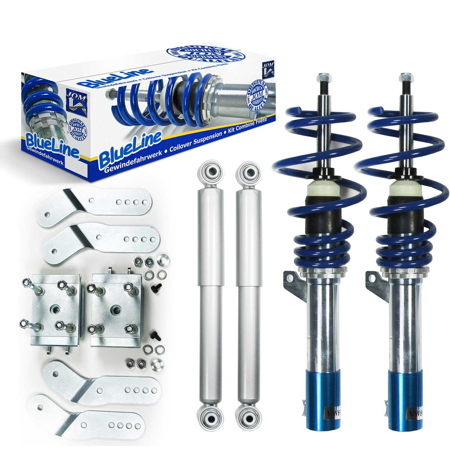 JOM BlueLine Gewindefahrwerk für VW Caddy 3 2004-2020 Fahrwerk Tiefer OMAC DE
