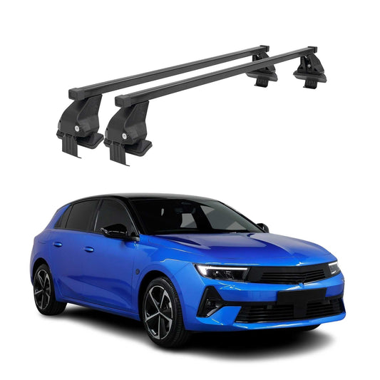 Menabo Dachträger Grundträger für Opel Asta L 2021-2025 Stahl Schwarz 2tlg OMAC DE