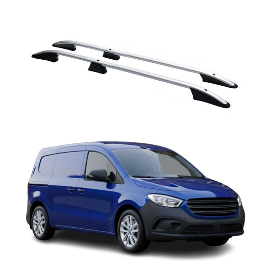 Dachreling Relingträger für Mercedes Citan 2021-2025 Alu Silber 2 tlg OMAC DE