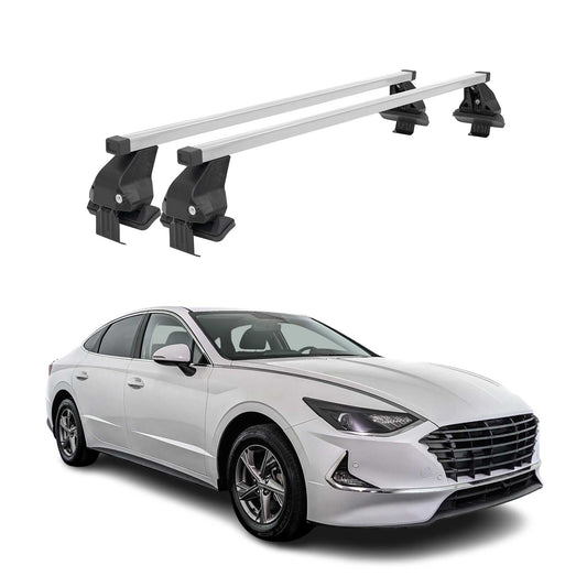 Menabo Dachträger Grundträger für Hyundai Sonata VIII 2019-2025 Stahl Grau 2tlg OMAC DE