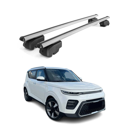 Dachträger Grundträger für Kia Soul X-Line 2020-2023 Aluminium Silber ABE 2x OMAC DE