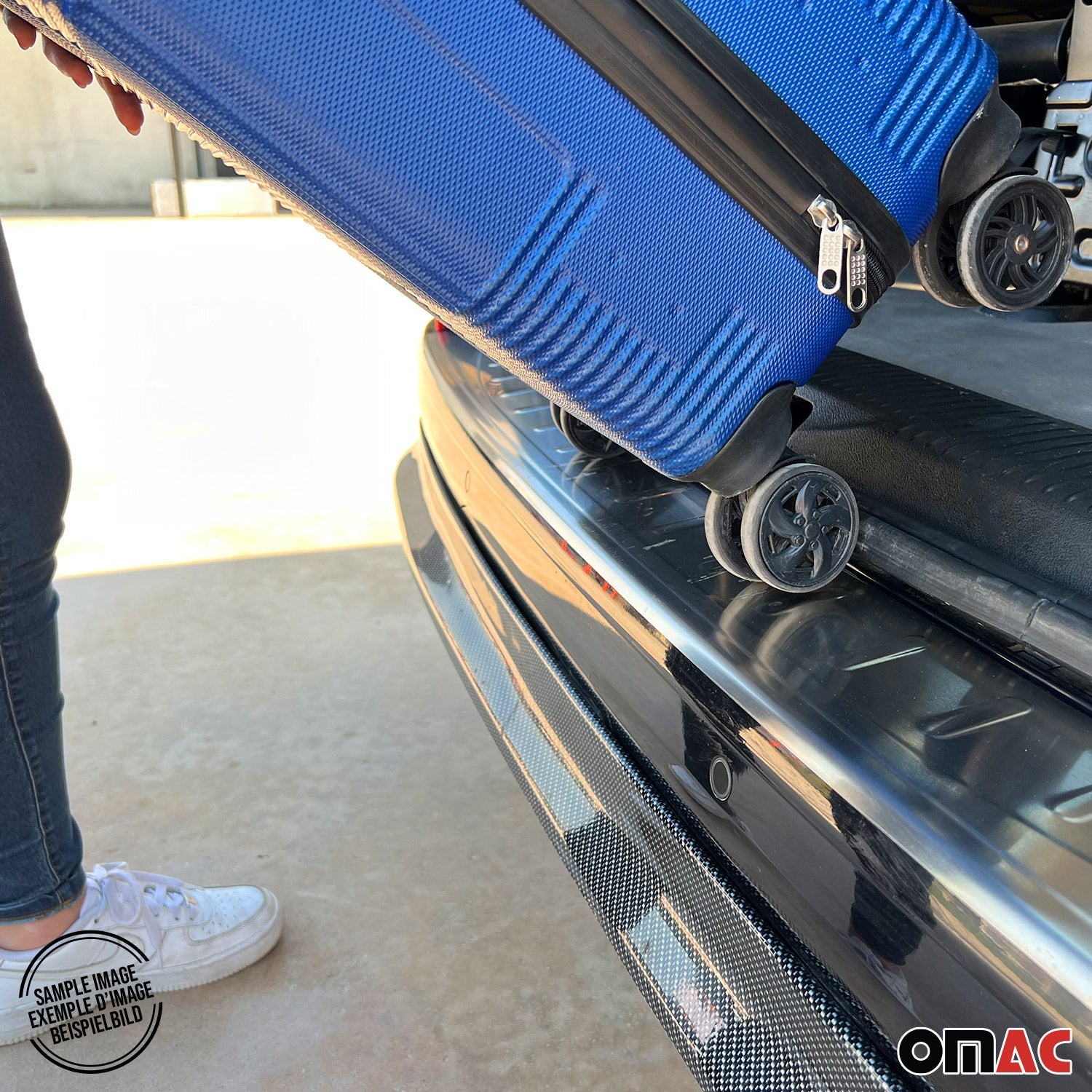 OMAC Ladekantenschutz Stoßstange für VW Golf Variant 2012-2021 Edelstahl Chrom OMAC DE