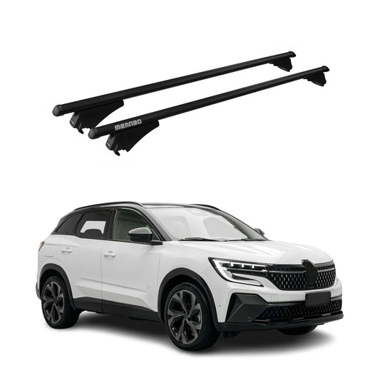 Menabo Dachträger Grundtäger für Renault Austral 2022-2025 75kg Alu Schwarz 2x OMAC DE