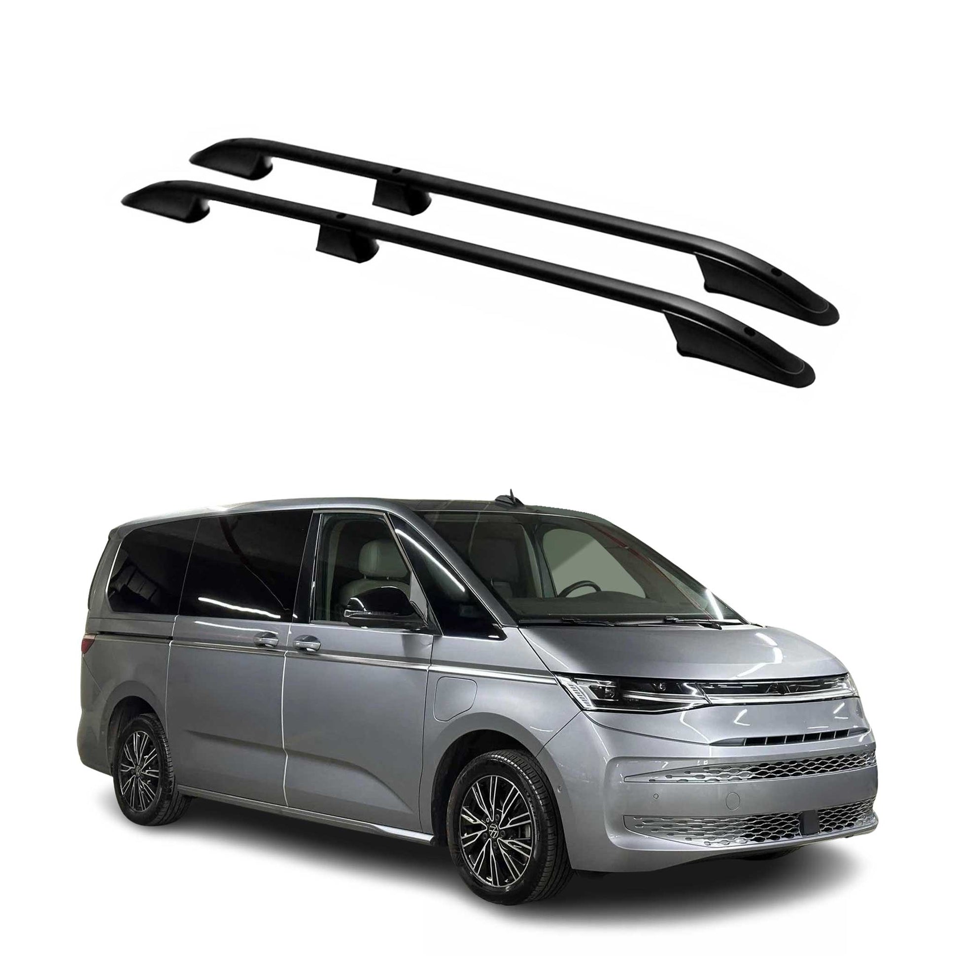 Dachreling Dachgepäckträger für VW Transporter T7 2024-2025 L1 kurzer Schwarz 2x OMAC DE