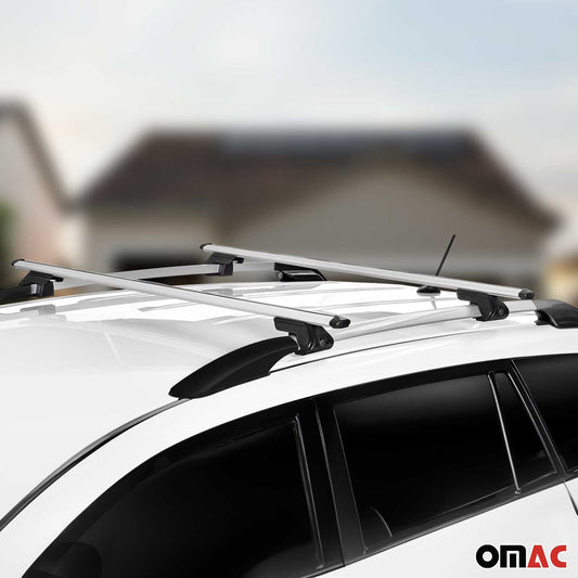 Dachreling + Dachträger Satz für Ford Kuga 2012-2019 Alu Silber 4x OMAC DE