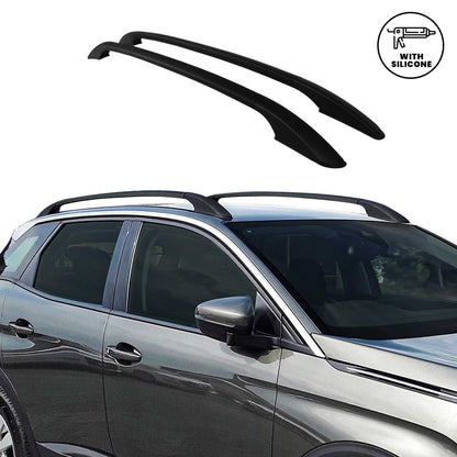 Aluminium Dachreling Relingträger für Skoda Scala 2019-2024 Schwarz 2x OMAC DE